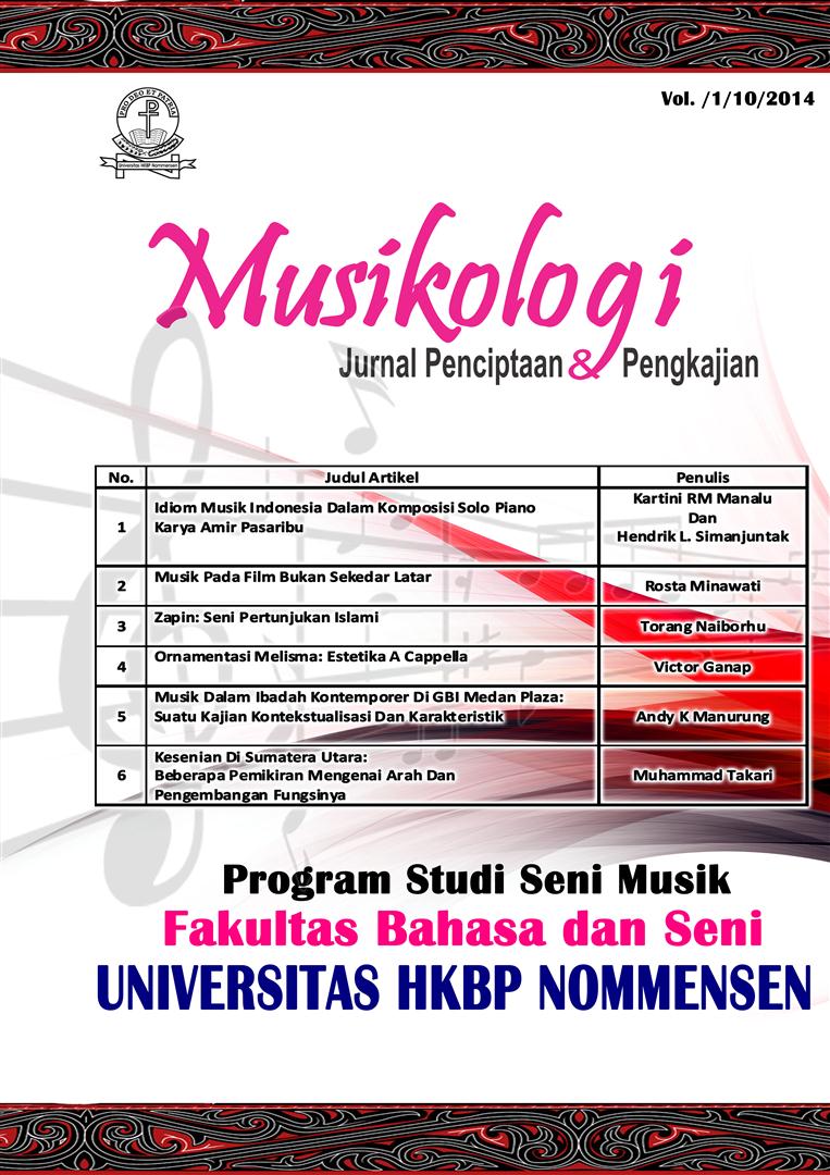 Musikologi Jurnal Penciptaan dan Pengkajian Vol 1/10/2014
